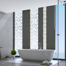 Load image into Gallery viewer, 6-Panel Single Rail Panel Track Blind Extendable 70"-130"W x 91.4"H, Panel width 23.5", Shattered, Smoke