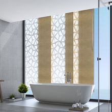 Load image into Gallery viewer, 6-Panel Single Rail Panel Track Blind Extendable 70"-130"W x 91.4"H, Panel width 23.5", Shattered, Canary