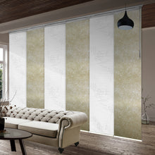 Load image into Gallery viewer, 6-Panel Single Rail Panel Track Blind Extendable 70"-130"W x 91.4"H, Panel width 23.5", Lotus, Amaryllis
