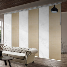 Load image into Gallery viewer, 6-Panel Single Rail Panel Track Blind Extendable 70"-130"W x 91.4"H, Panel width 23.5", Lotus, Marisol