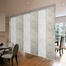 Load image into Gallery viewer, 6-Panel Single Rail Panel Track Blind Extendable 70"-130"W x 91.4"H, Panel width 23.5", Lotus, Abelia