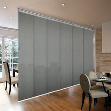 Load image into Gallery viewer, Charlotte 6-Panel Single Rail Panel Track 70"-130"W x 91.4"H, Panel width 23.5" - 70% LIGHT-FILTERING