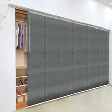 Load image into Gallery viewer, Dove 6-Panel Single Rail Panel Track 70"-130"W x 91.4"H, Panel width 23.5" - 70% LIGHT-FILTERING