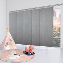 Load image into Gallery viewer, Frey 6-Panel Single Rail Panel Track 70"-130"W x 91.4"H, Panel width 23.5" - 70% LIGHT-FILTERING