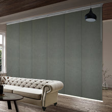Load image into Gallery viewer, Clementine 6-Panel Single Rail Panel Track 70"-130"W x 91.4"H, Panel width 23.5" - 70% LIGHT-FILTERING