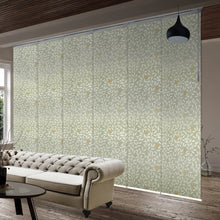 Load image into Gallery viewer, Camellia 6-Panel Single Rail Panel Track 70"-130"W x 91.4"H, Panel width 23.5" - 70% LIGHT-FILTERING