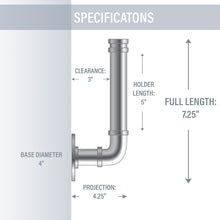 Load image into Gallery viewer, Industrial Pipe Design 4-Piece Bathroom Accessories Set