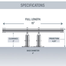 Load image into Gallery viewer, Double Toilet Paper Holder/ Closet/ Ceiling Rod