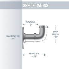 Load image into Gallery viewer, Industrial Pipe Design 4-Piece Bathroom Accessories Set
