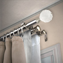 Load image into Gallery viewer, Faceted 13/16" Triple Curtain Rod