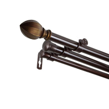 Load image into Gallery viewer, Garnet 13/16" Triple Curtain Rod