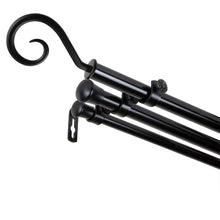 Load image into Gallery viewer, Curl 13/16" Triple Curtain Rod