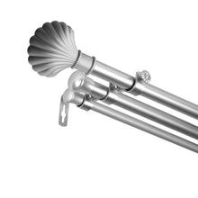 Load image into Gallery viewer, Scallop 13/16" Triple Curtain Rod