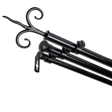 Load image into Gallery viewer, Fleur 13/16" Triple Curtain Rod