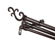 Load image into Gallery viewer, Swan 13/16" Triple Curtain Rod