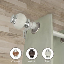 Load image into Gallery viewer, Marble Faux Wood Curtain Rod