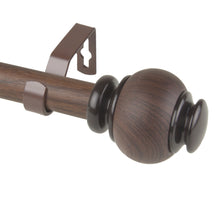 Load image into Gallery viewer, Marble Faux Wood Curtain Rod