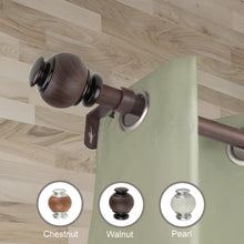 Load image into Gallery viewer, Marble Faux Wood Curtain Rod