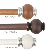 Load image into Gallery viewer, Marble Faux Wood Curtain Rod