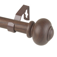 Load image into Gallery viewer, Rotunda Faux Wood Curtain Rod
