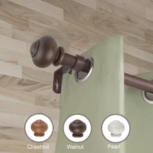 Load image into Gallery viewer, Rotunda Faux Wood Curtain Rod