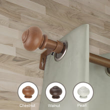 Load image into Gallery viewer, Rotunda Faux Wood Curtain Rod