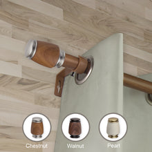 Load image into Gallery viewer, Romilda Faux Wood Curtain Rod
