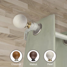 Load image into Gallery viewer, Finola Faux Wood Curtain Rod