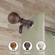 Load image into Gallery viewer, Finola Faux Wood Curtain Rod