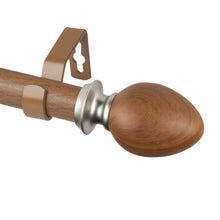 Load image into Gallery viewer, Ovate Faux Wood Curtain Rod