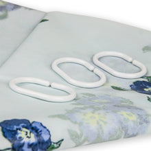 Load image into Gallery viewer, Blue Pastel Floral Shower Curtain