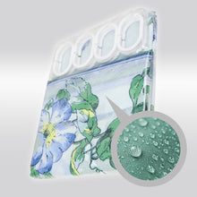 Load image into Gallery viewer, Blue Pastel Floral Shower Curtain