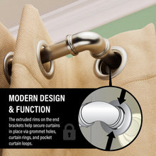 Load image into Gallery viewer, 1" Blackout Corner Curtain Rod