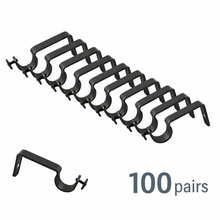 Load image into Gallery viewer, Single Brackets for 1" Rod (50 or 100 pairs)
