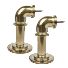 Load image into Gallery viewer, Industrial Pipe End Brackets for 1" Rod (Pair)
