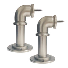 Load image into Gallery viewer, Industrial Pipe End Brackets for 1" Rod (Pair)
