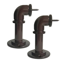 Load image into Gallery viewer, Industrial Pipe End Brackets for 1" Rod (Pair)

