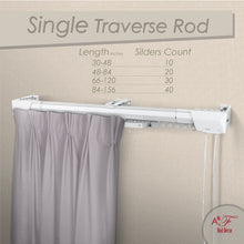 Load image into Gallery viewer, Heavy Duty Single Traverse Rod | Center-Open 30-48"
