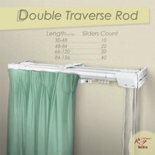 Load image into Gallery viewer, Heavy Duty Double Traverse Rod | Center-Open 30-48"
