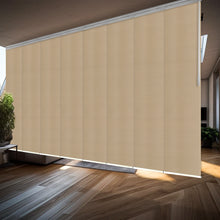Load image into Gallery viewer, Dunmore Cream 8-Panel Double Rail Panel Track 130&quot;-175&quot;W x 91.4&quot;H, Panel width 23.5&quot;
