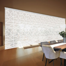 Load image into Gallery viewer, Whirl White 12-Panel Double Rail Panel Track 140&quot;-260&quot;W, Panel width 23.5&quot;
