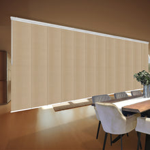 Load image into Gallery viewer, Dunmore Cream 12-Panel Double Rail Panel Track 140&quot;-260&quot;W x 91.4&quot;H, Panel width 23.5&quot;
