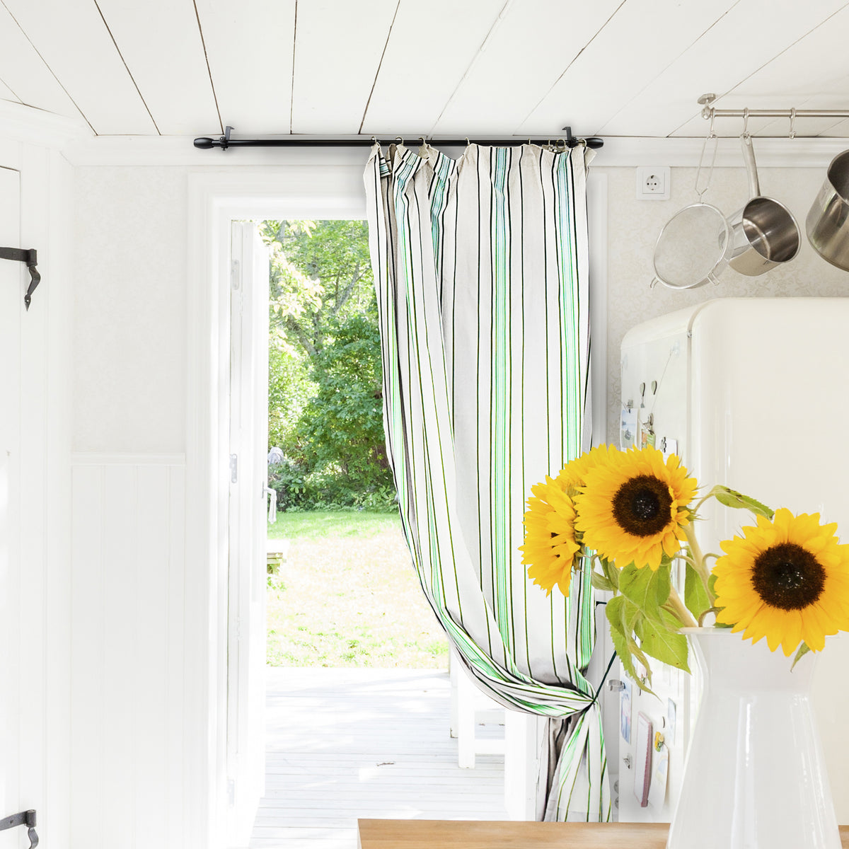 Harley Multi-angle 1-sided Room Divider/Bedroom Canopy/Ceiling Adjusta