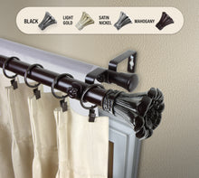 Load image into Gallery viewer, Blossom 1&quot; Double Curtain Rod
