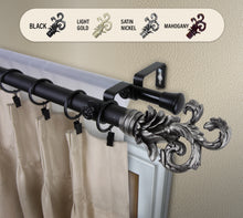 Load image into Gallery viewer, Plume 1&quot; Double Curtain Rod
