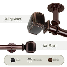 Load image into Gallery viewer, Bennett 1&quot; Ceiling Curtain Rod/ Room Divider
