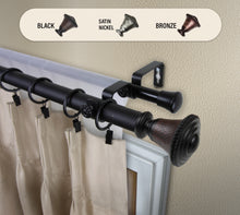 Load image into Gallery viewer, Kingsley 1&quot; Double Curtain Rod
