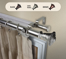 Load image into Gallery viewer, Kingsley 1&quot; Double Curtain Rod
