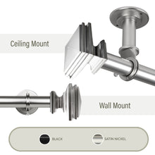 Load image into Gallery viewer, Bedpost 1&quot; Ceiling Curtain Rod/ Room Divider
