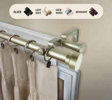 Load image into Gallery viewer, Bonnet 1&quot; Double Curtain Rod
